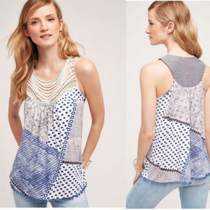 Anthropologie Raye Crochet Tank by One September